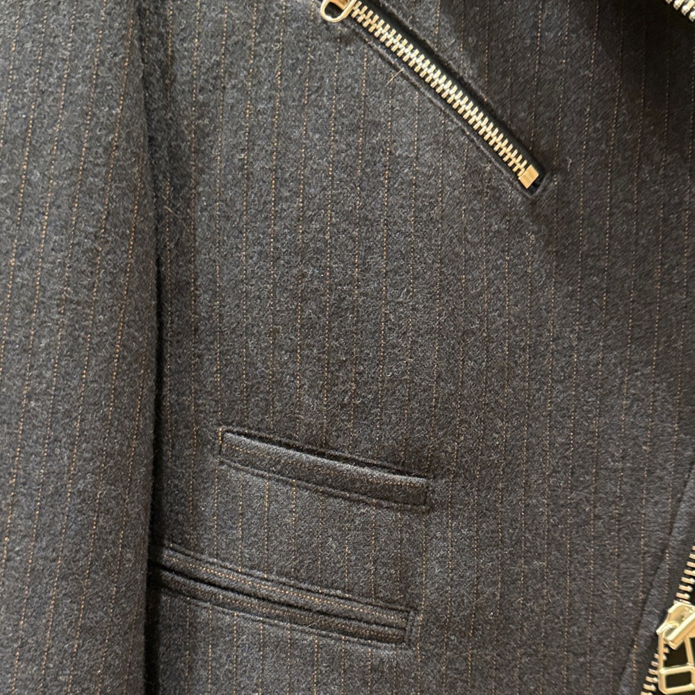 Veronica Beard Navy Asymmetrical Blazer - Picture 2 of 10